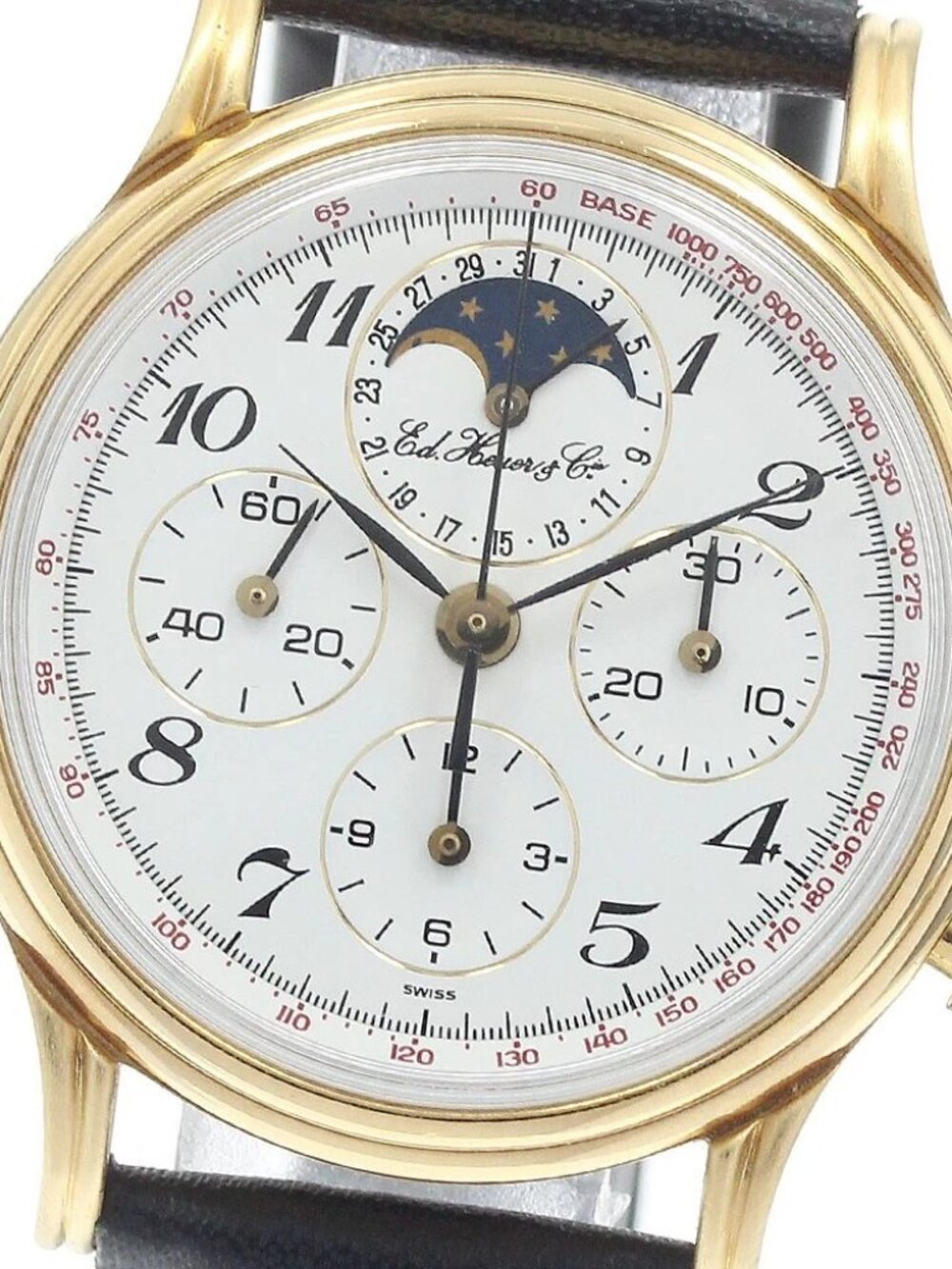 Heuer Edward Heuer 125th 188.205/1 Moon phase Hand Winding Men's Watch_948271